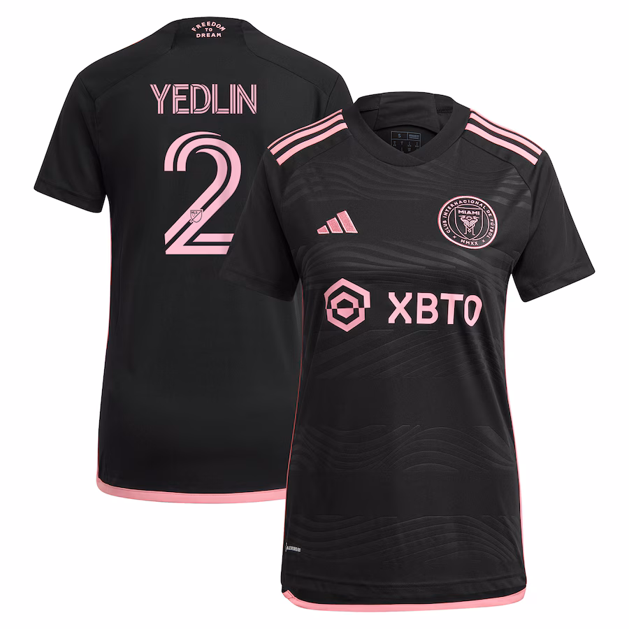 Women's Inter Miami CF DeAndre Yedlin adidas Black 2023 La Noche Replica Player Jersey - Jersey