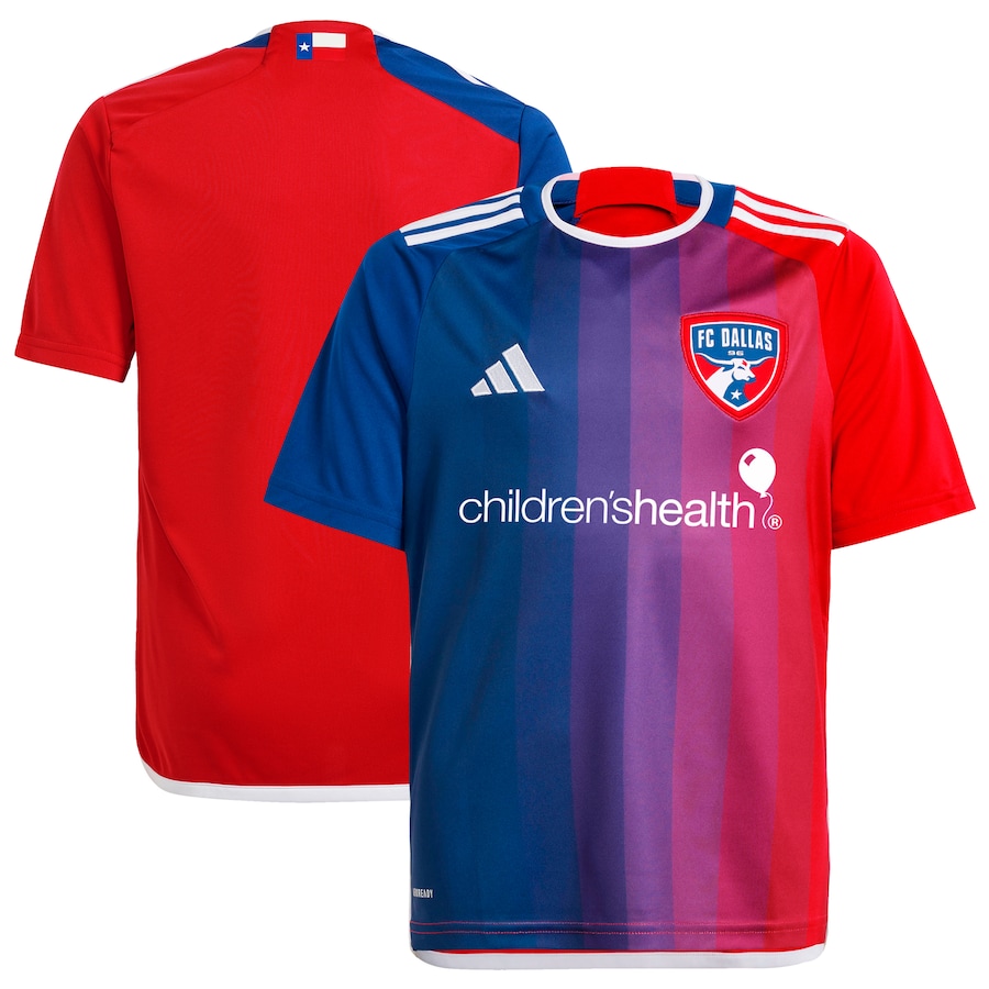 Youth FC Dallas  adidas Navy 2024 After Burner Replica Jersey - Jersey