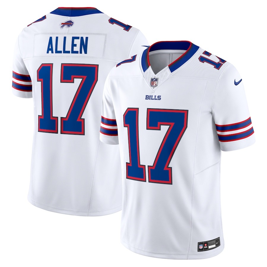 Men's Buffalo Bills Josh Allen Nike White Vapor F.U.S.E. Limited Jersey - Jersey