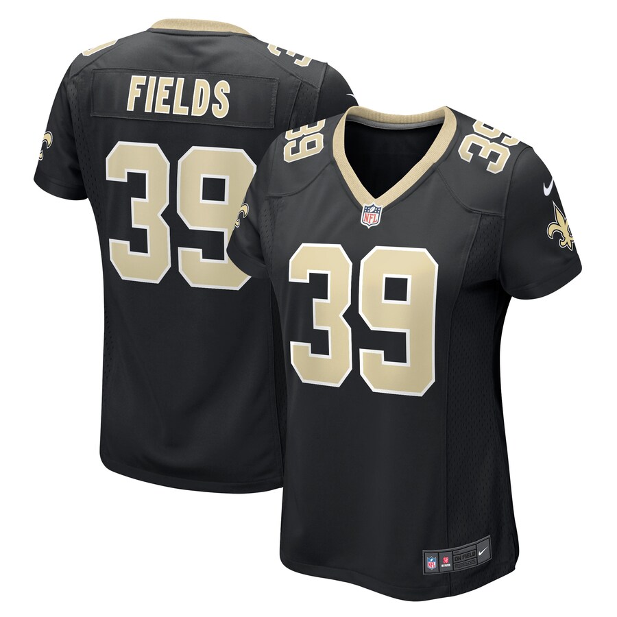 Women's New Orleans Saints DaMarcus Fields Nike Black Game Player Jersey - Jersey