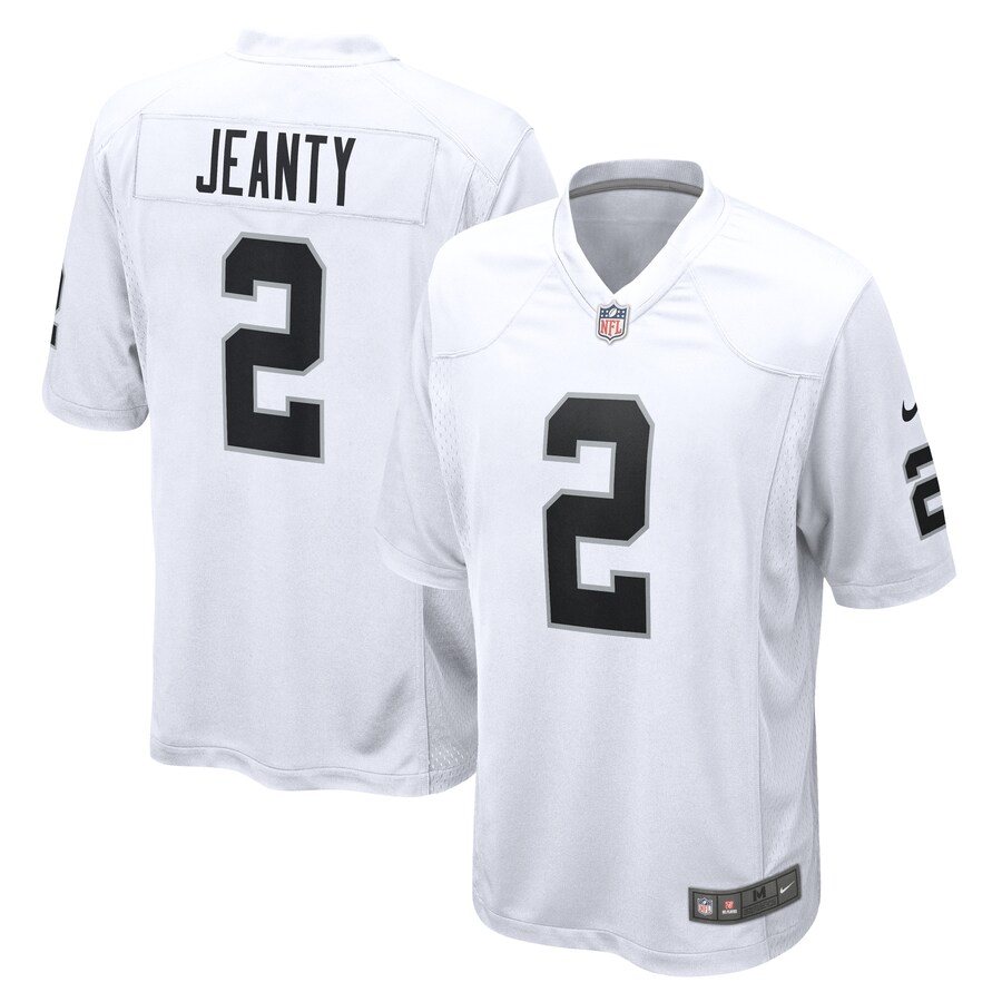 Men's Las Vegas Raiders Ashton Jeanty Nike White Game Jersey - Jersey