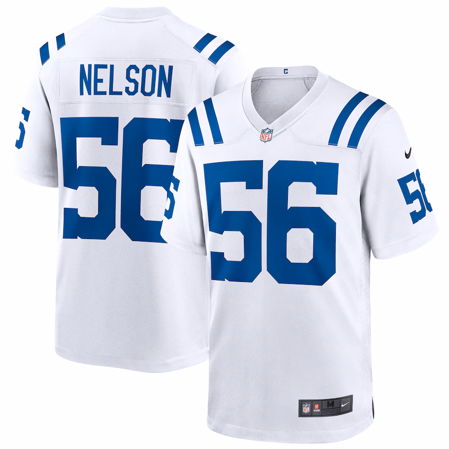Men's Indianapolis Colts Quenton Nelson Nike White Game Player Jersey - Jersey