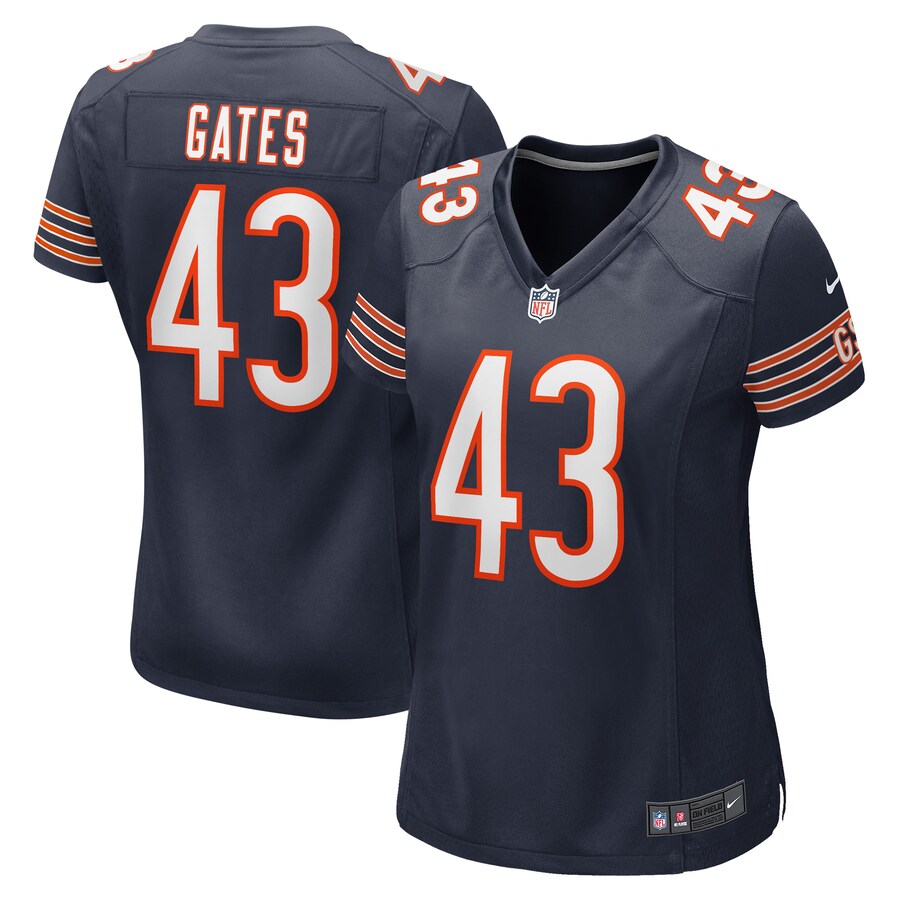 Women's Chicago Bears DeMarquis Gates Nike Navy Game Player Jersey - Jersey