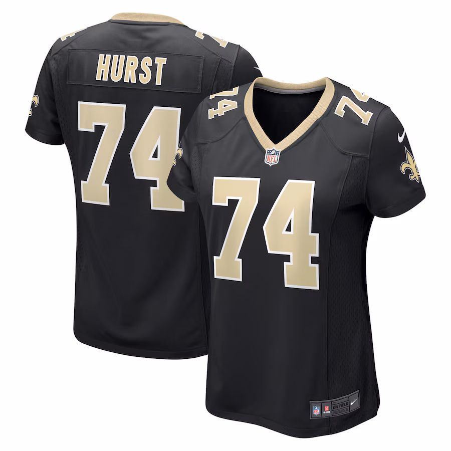 Women's New Orleans Saints James Hurst Nike Black Game Jersey - Jersey
