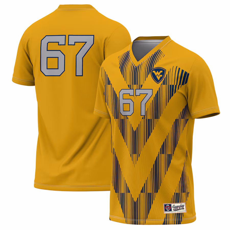 Youth GameDay Greats Gold West Virginia Mountaineers Lightweight Soccer Jersey - Jersey