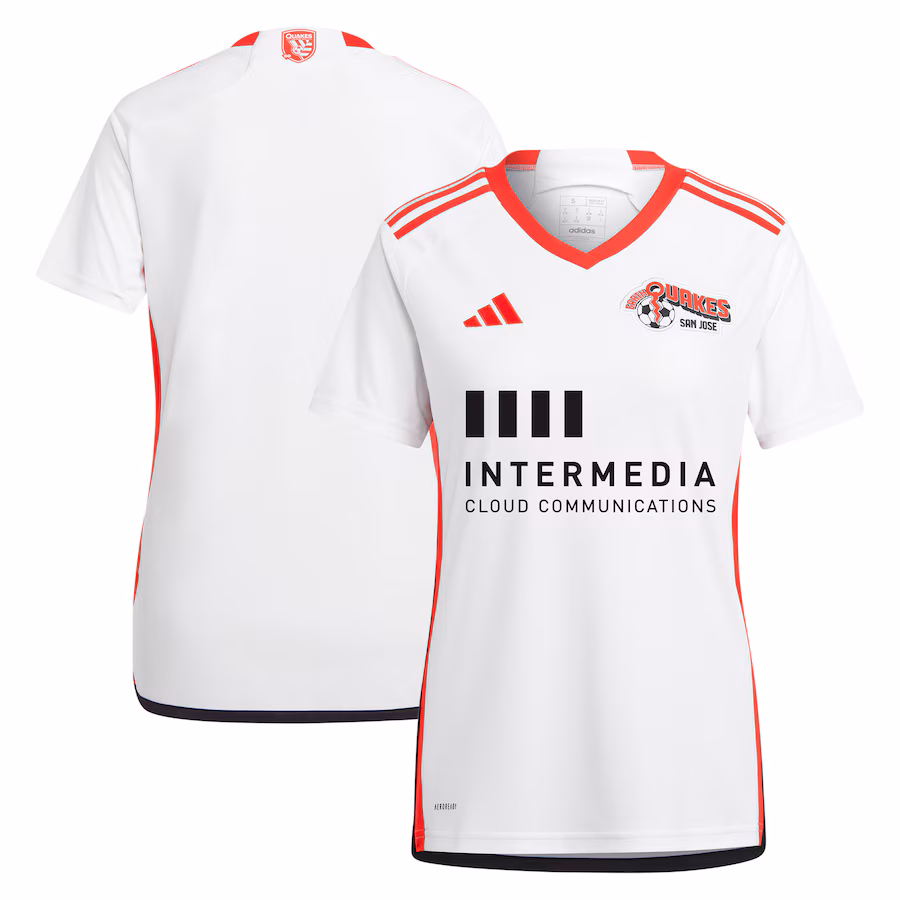 Women's San Jose Earthquakes  adidas White 2024 The 50 Kit Replica Jersey - Jersey