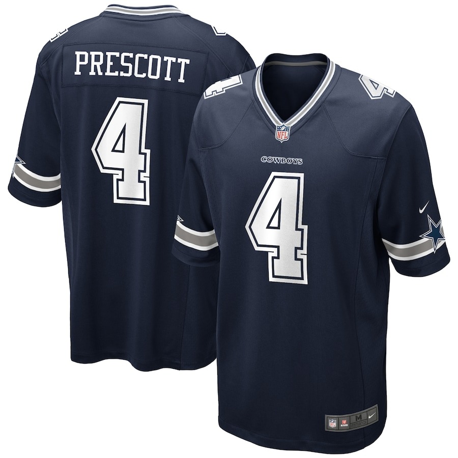 Youth Dallas Cowboys Dak Prescott Nike Navy Game Jersey - Jersey