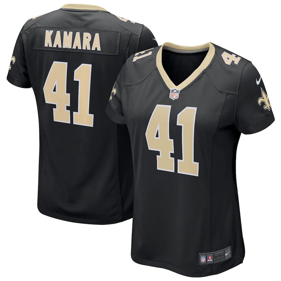 Women's Nike Alvin Kamara Black New Orleans Saints Game Jersey - Jersey