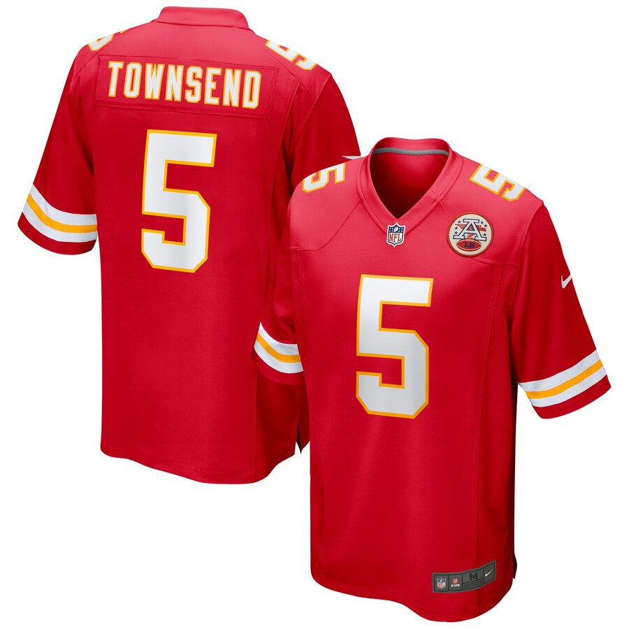 Men's Kansas City Chiefs Tommy Townsend Nike Red Game Jersey - Jersey