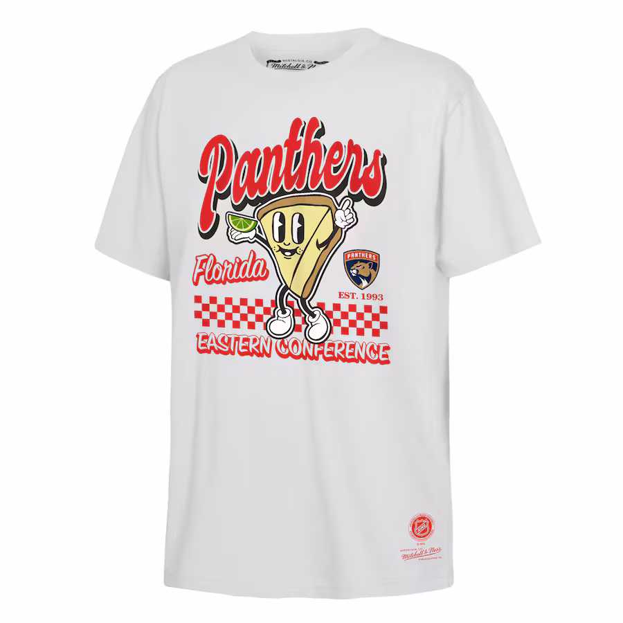 Youth Florida Panthers Mitchell & Ness White Concession Stand T-Shirt - Jersey
