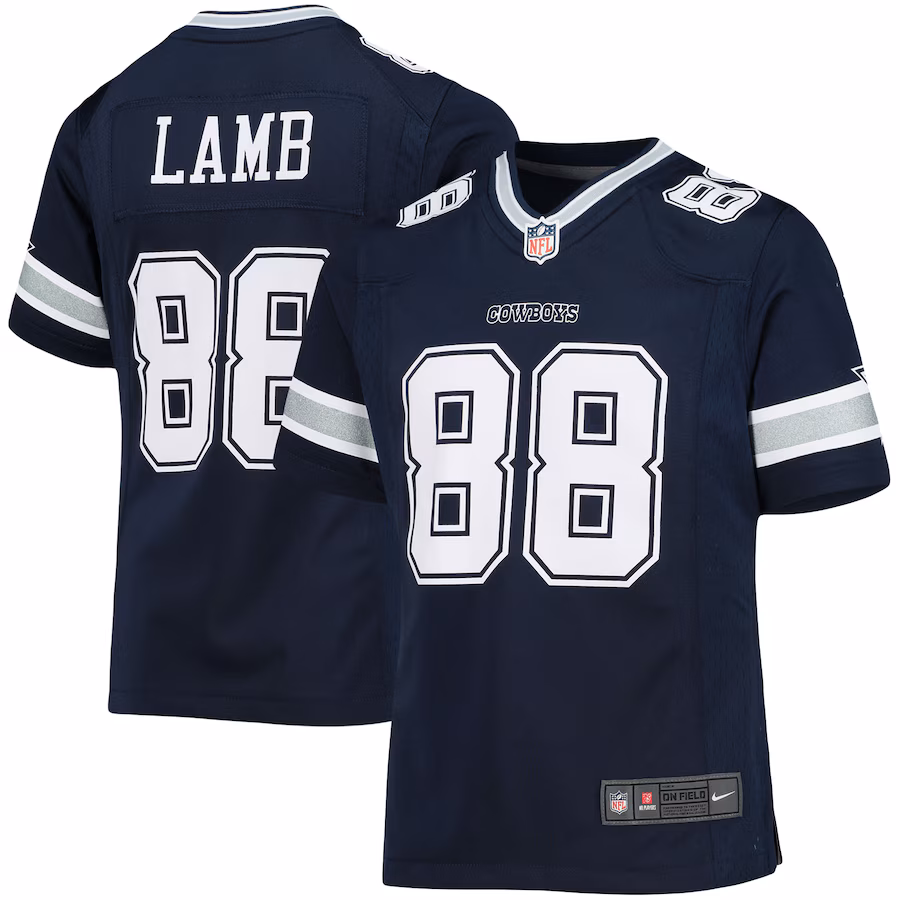 Girls Youth Dallas Cowboys CeeDee Lamb Nike Navy Game Jersey - Jersey