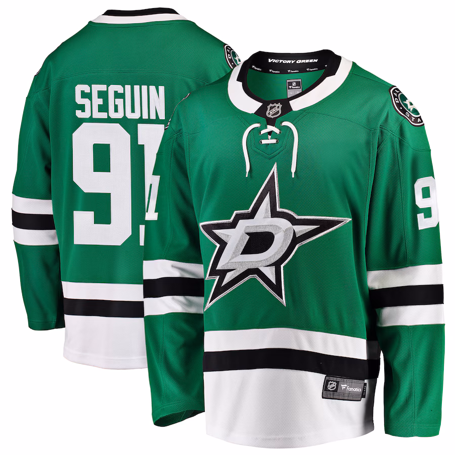 Men's Dallas Stars Tyler Seguin Fanatics Kelly Green Breakaway Home Jersey - Jersey