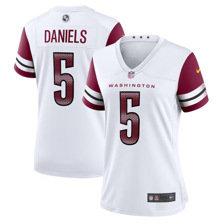 Women's Washington Commanders Jayden Daniels Nike White Game Jersey - Jersey