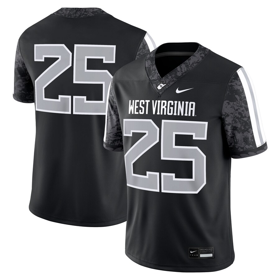 Men's Nike  Black West Virginia Mountaineers Alternate Game Jersey - Jersey