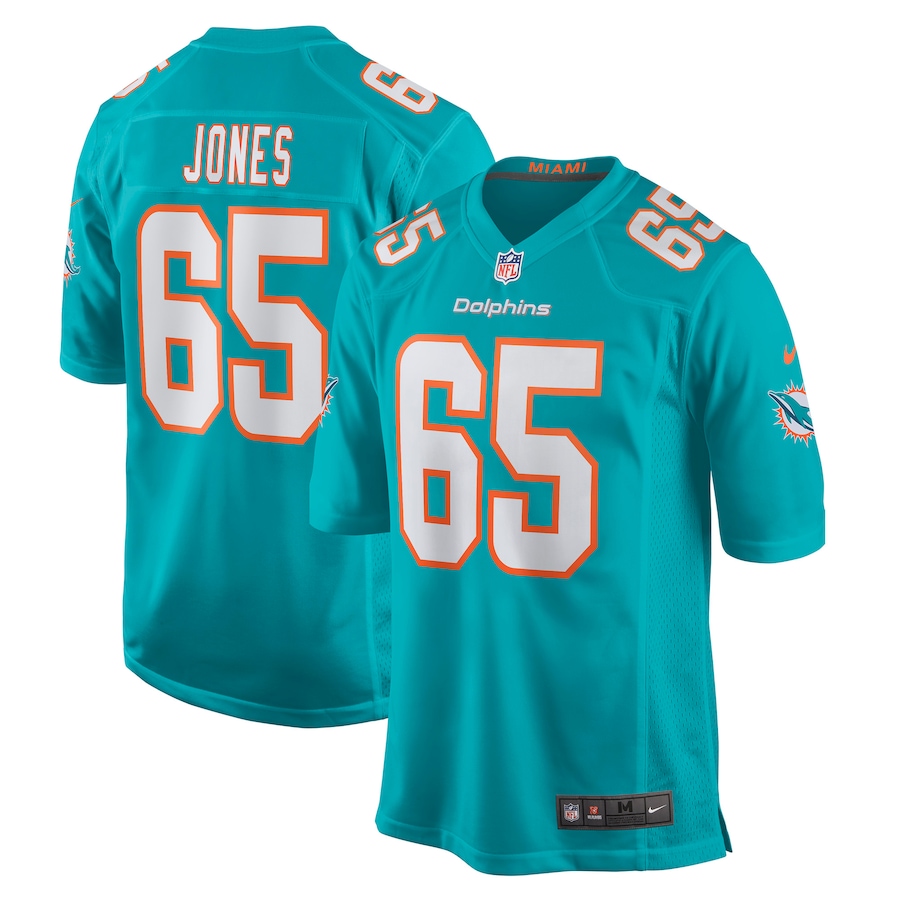 Men's Miami Dolphins Robert Jones Nike Aqua Game Jersey - Jersey