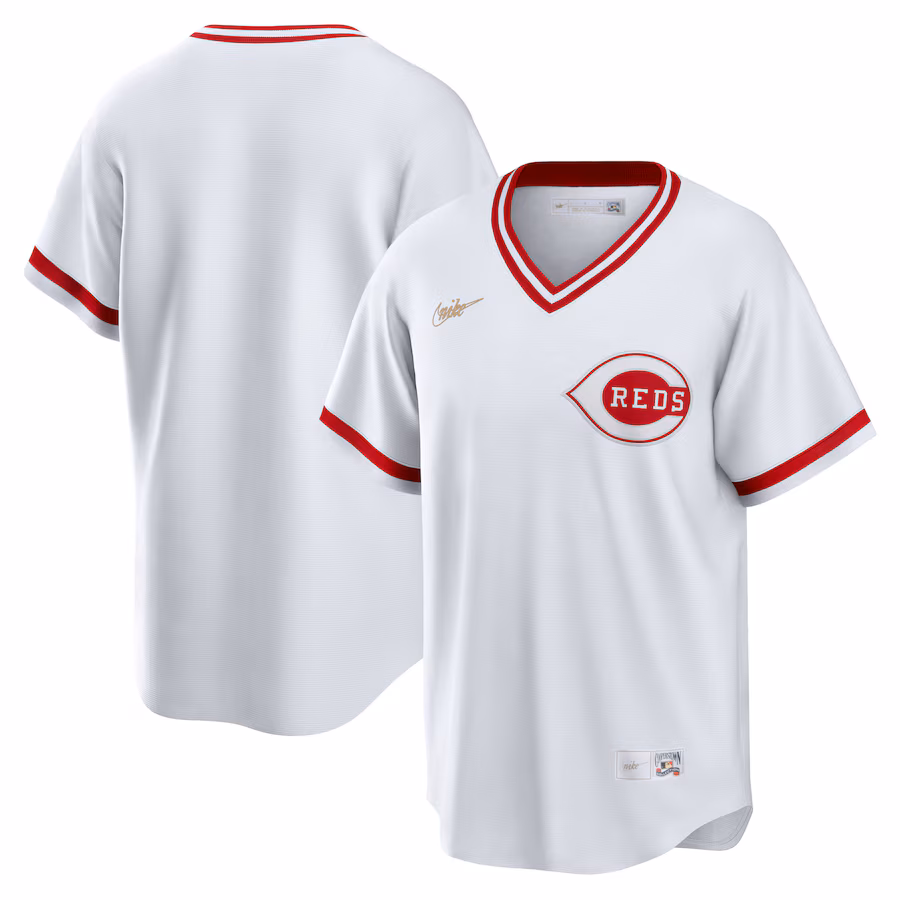 Men's Cincinnati Reds Nike White Home Cooperstown Collection Team Jersey - Jersey