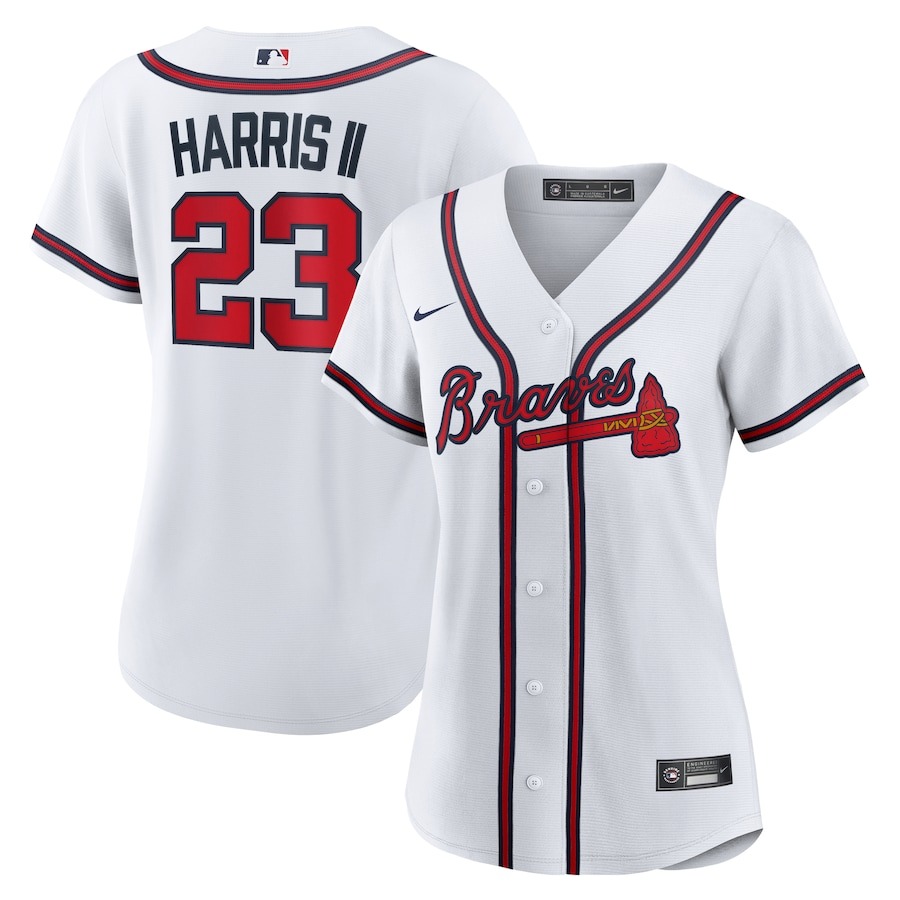 Women's Atlanta Braves Michael Harris II Nike White Home Replica Jersey - Jersey