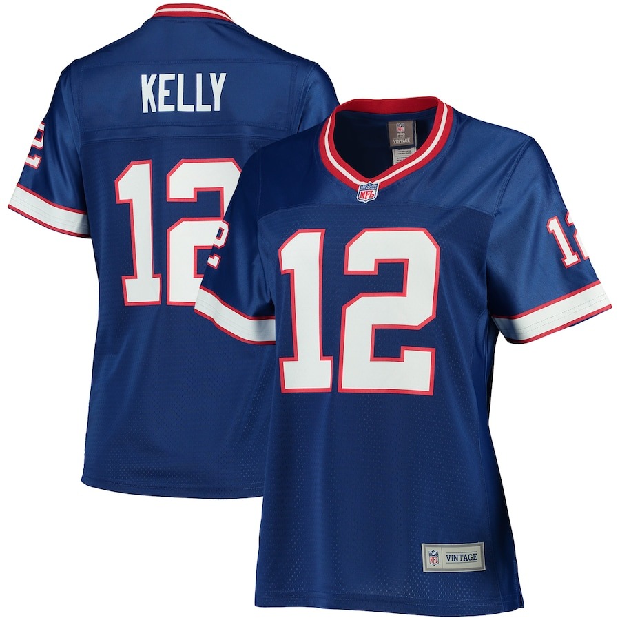 Women's Buffalo Bills Jim Kelly NFL Pro Line Royal Retired Player Replica Jersey - Jersey
