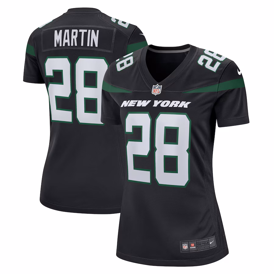 Women's New York Jets Curtis Martin Nike Black Retired Player Jersey - Jersey