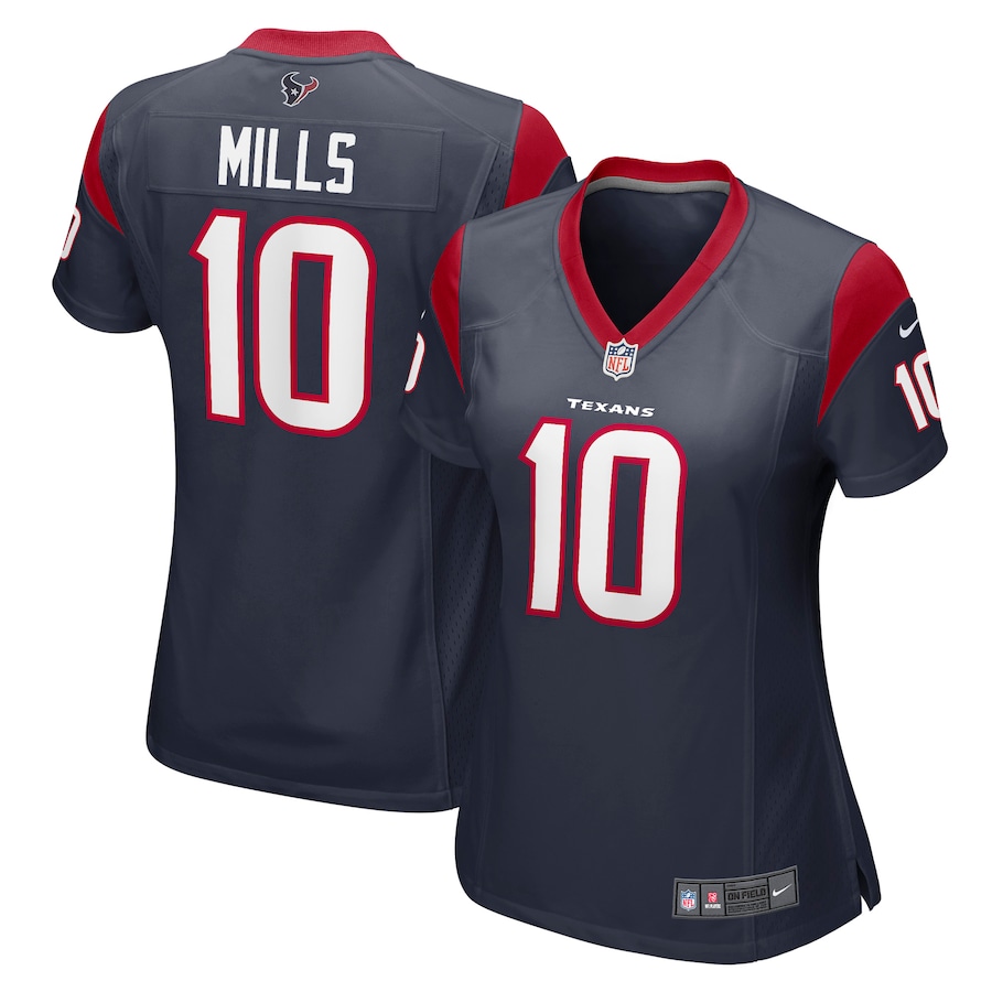 Women's Houston Texans Davis Mills Nike Navy Nike Game Jersey - Jersey