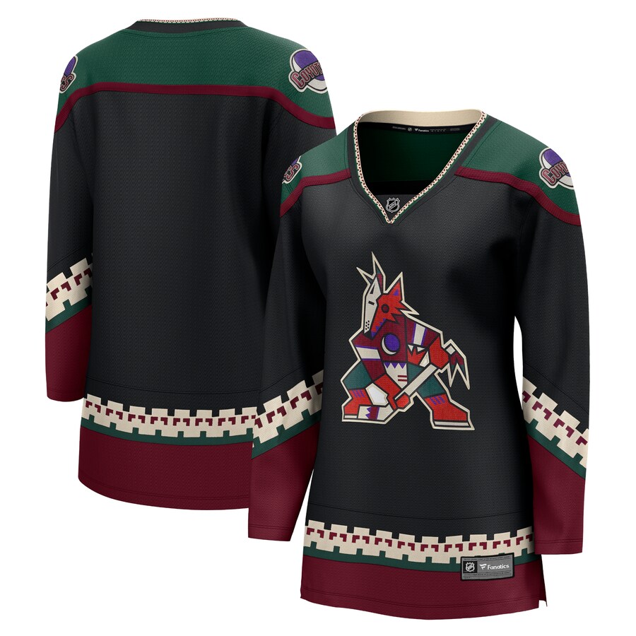 Women's Arizona Coyotes Fanatics Branded Black 2021/22 Home Breakaway Jersey - Jersey