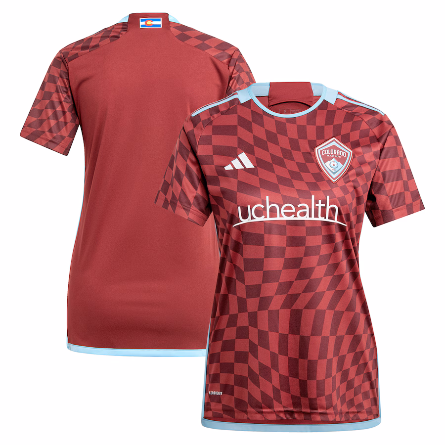 Women's Colorado Rapids  adidas Burgundy 2024 One Flag Kit Replica Jersey - Jersey