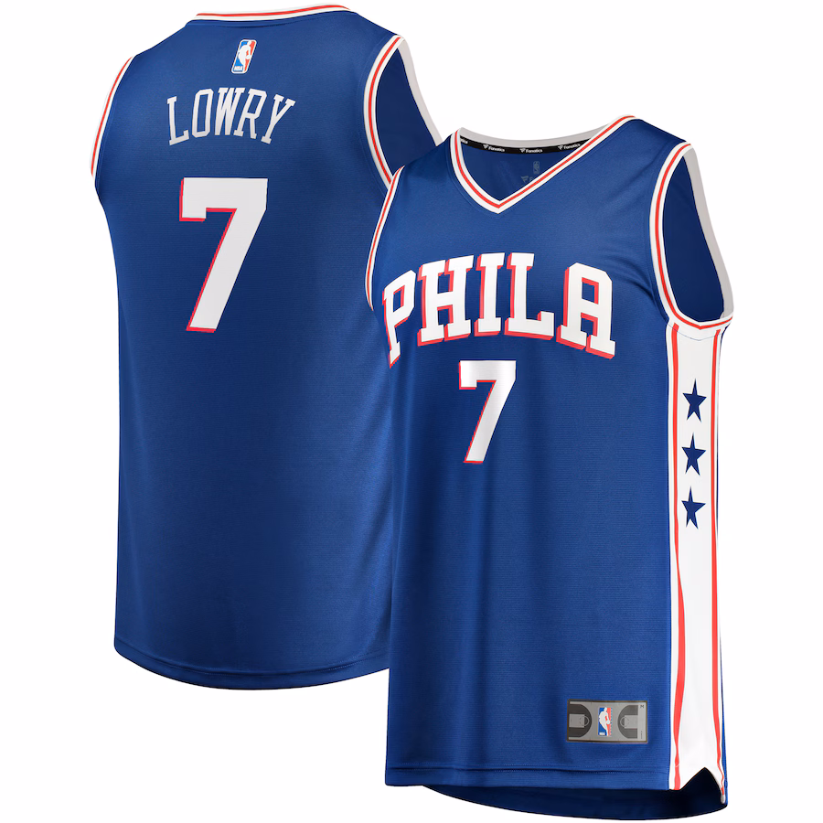 Youth Philadelphia 76ers Kyle Lowry Fanatics Royal Fast Break Player Jersey - Icon Edition - Jersey