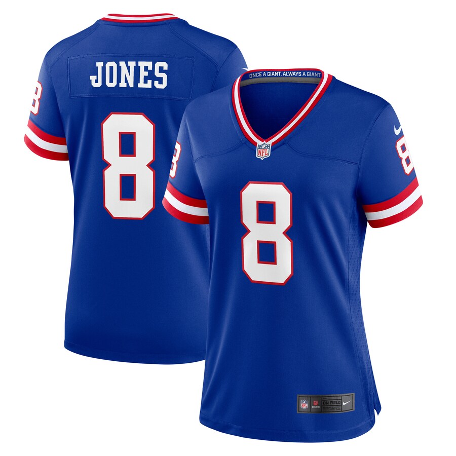 Women's New York Giants Daniel Jones Nike Royal Player Jersey - Jersey