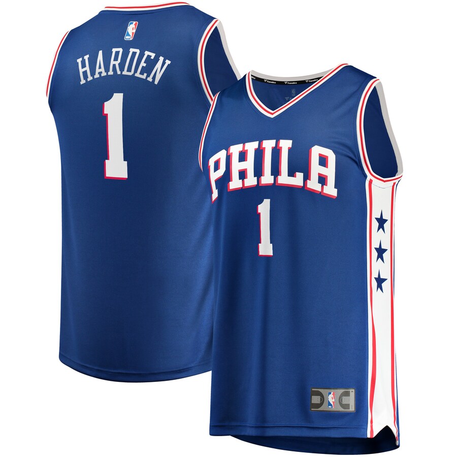 Youth Philadelphia 76ers James Harden Fanatics Royal Fast Break Replica Player Jersey - Icon Edition - Jersey