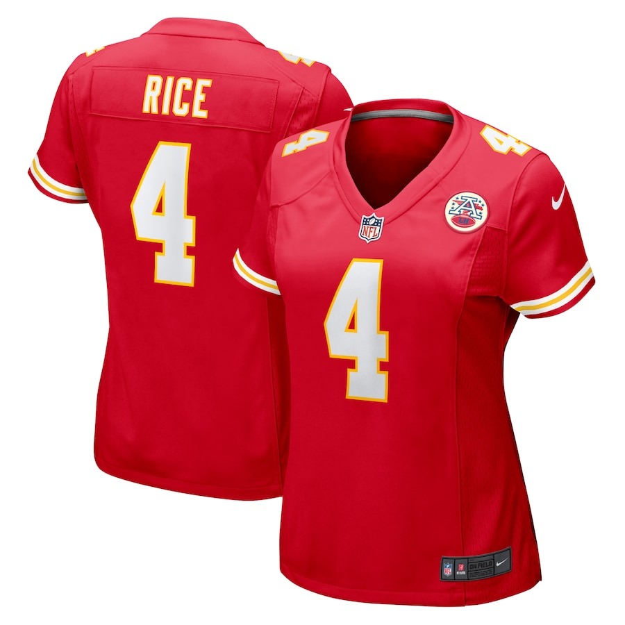 Women's Kansas City Chiefs Rashee Rice Nike  Red  Game Jersey - Jersey