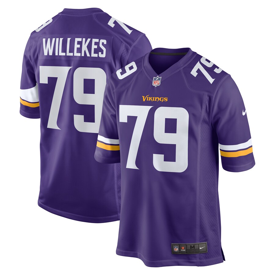 Men's Minnesota Vikings Kenny Willekes Nike Purple Game Jersey - Jersey