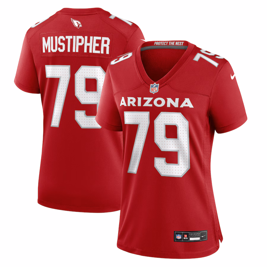 Women's Arizona Cardinals PJ Mustipher Nike Cardinal Team Game Jersey - Jersey