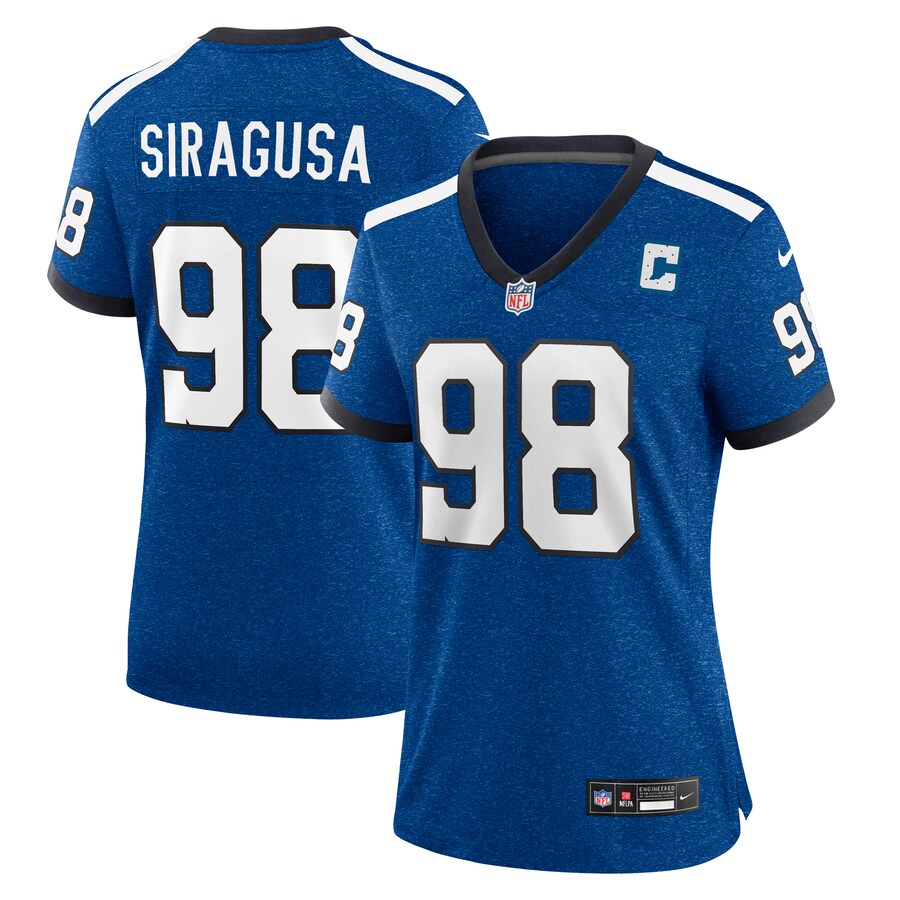 Women's Indianapolis Colts Tony Siragusa Nike Royal Indiana Nights Alternate Game Jersey - Jersey