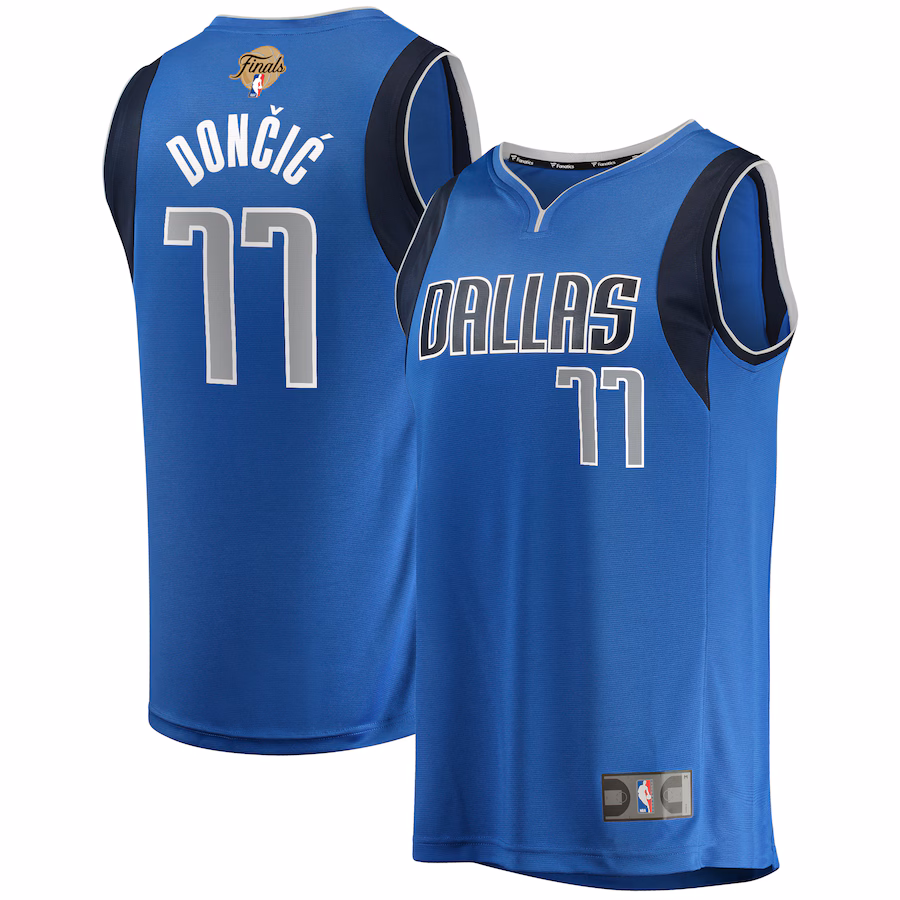 Men's Dallas Mavericks Luka Dončić Fanatics Blue 2024 NBA Finals Fast Break Replica Player Jersey - Icon Edition - Jersey