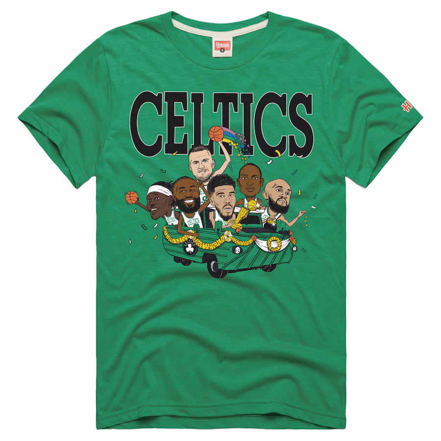 Unisex Boston Celtics Homage Green 2024 NBA Finals Champions Six-Pack Tri-Blend T-Shirt - Jersey
