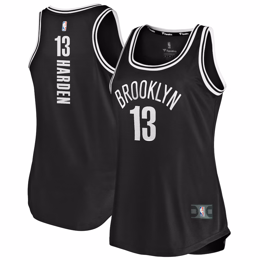 Women's Brooklyn Nets James Harden Fanatics Black Fast Break Tank Jersey - Icon Edition - Jersey