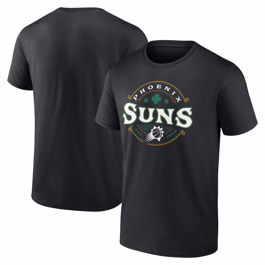Men's Phoenix Suns Black St. Patrick's Day Lucky T-Shirt - Jersey