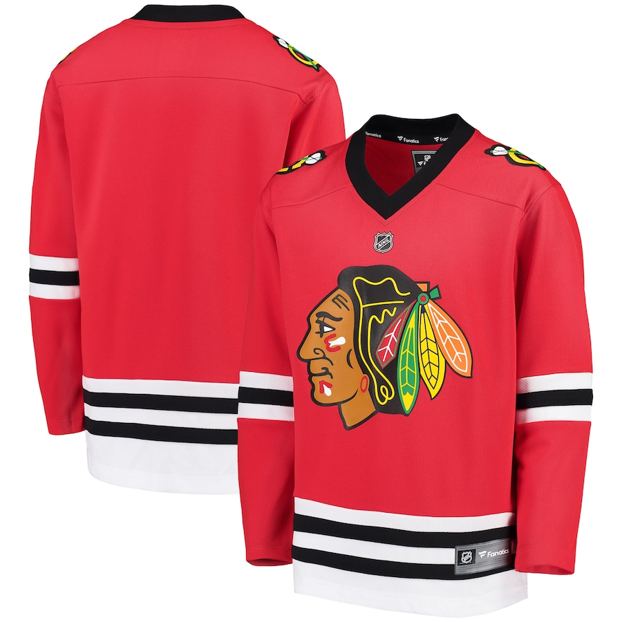 Youth Chicago Blackhawks Fanatics Red Home Replica Blank Jersey - Jersey