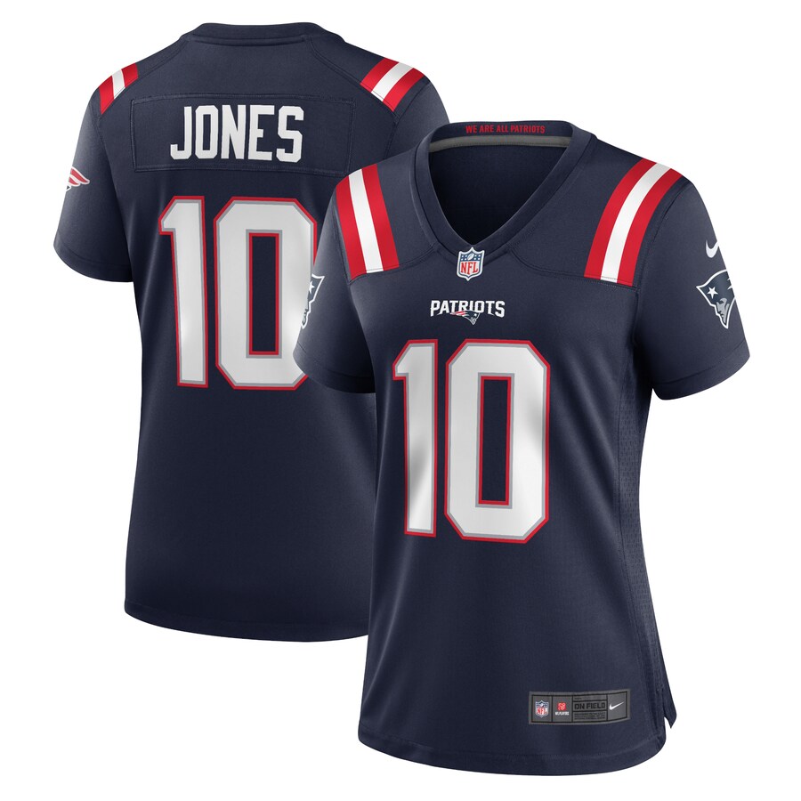 Women's New England Patriots Mac Jones Nike Navy Team Game Jersey - Jersey