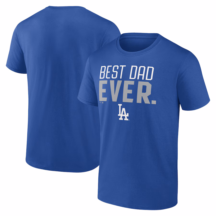 Men's Los Angeles Dodgers Royal Best Dad Ever T-Shirt - Jersey