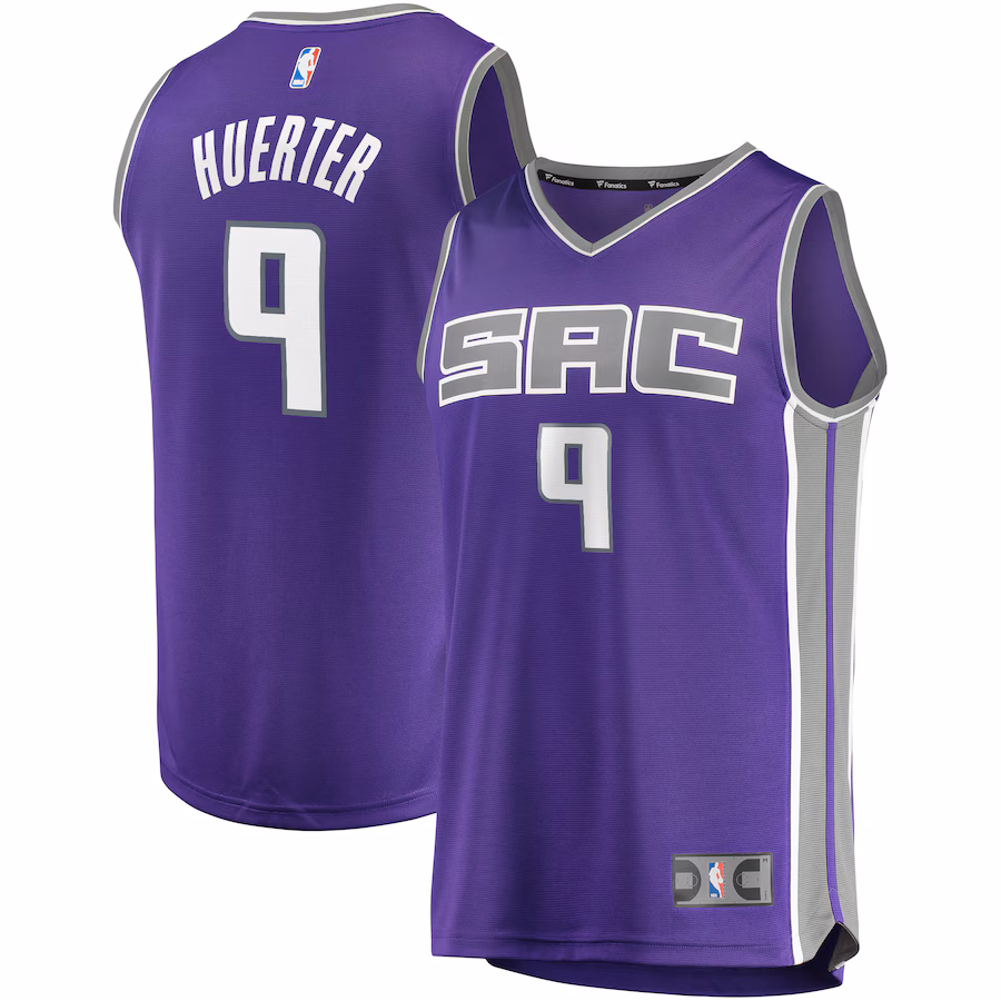 Men's Sacramento Kings Kevin Huerter Fanatics Purple Fast Break Replica Jersey - Icon Edition - Jersey