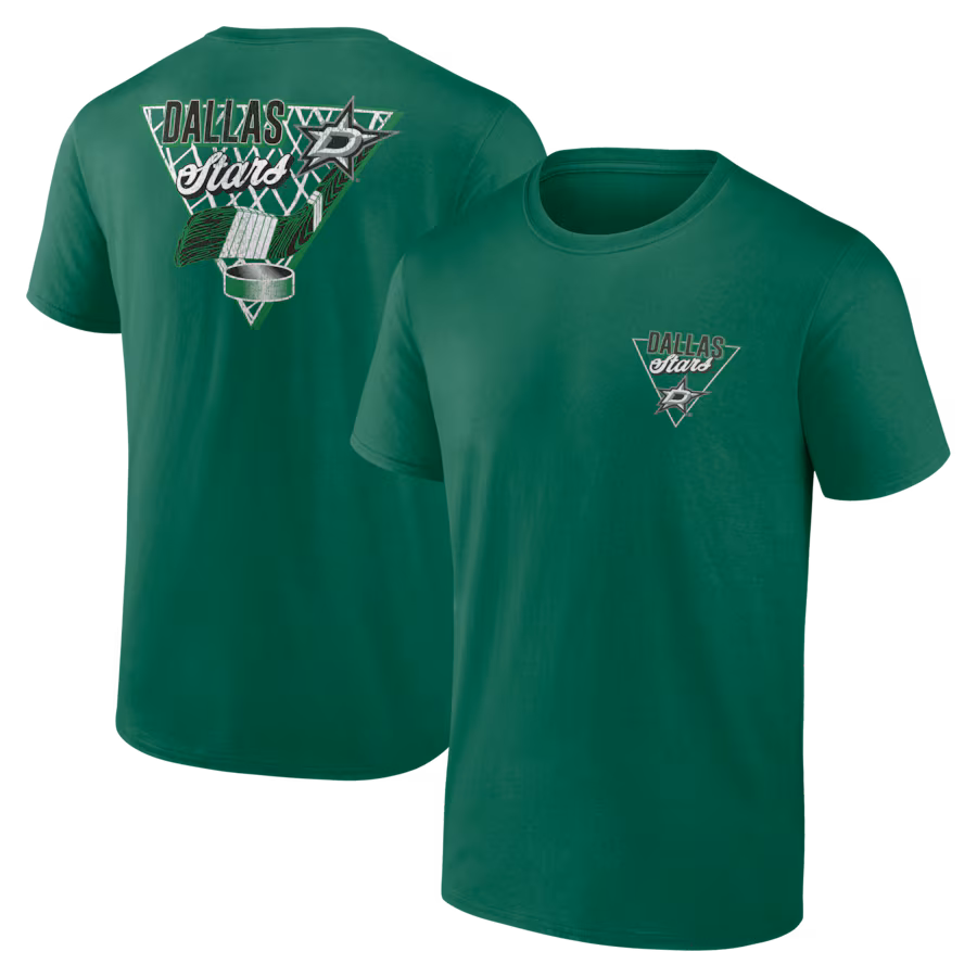Men's Dallas Stars Kelly Green Net Slap T-Shirt - Jersey