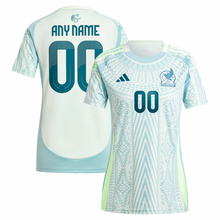 Women's Mexico National Team  adidas Green 2024 Away Replica Custom Jersey - Jersey
