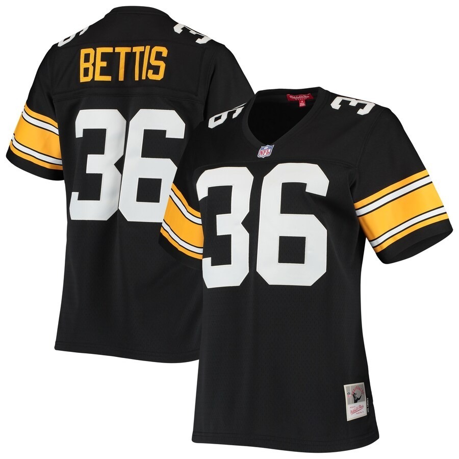Women's Pittsburgh Steelers Jerome Bettis Mitchell & Ness Black 1996 Legacy Replica Jersey - Jersey