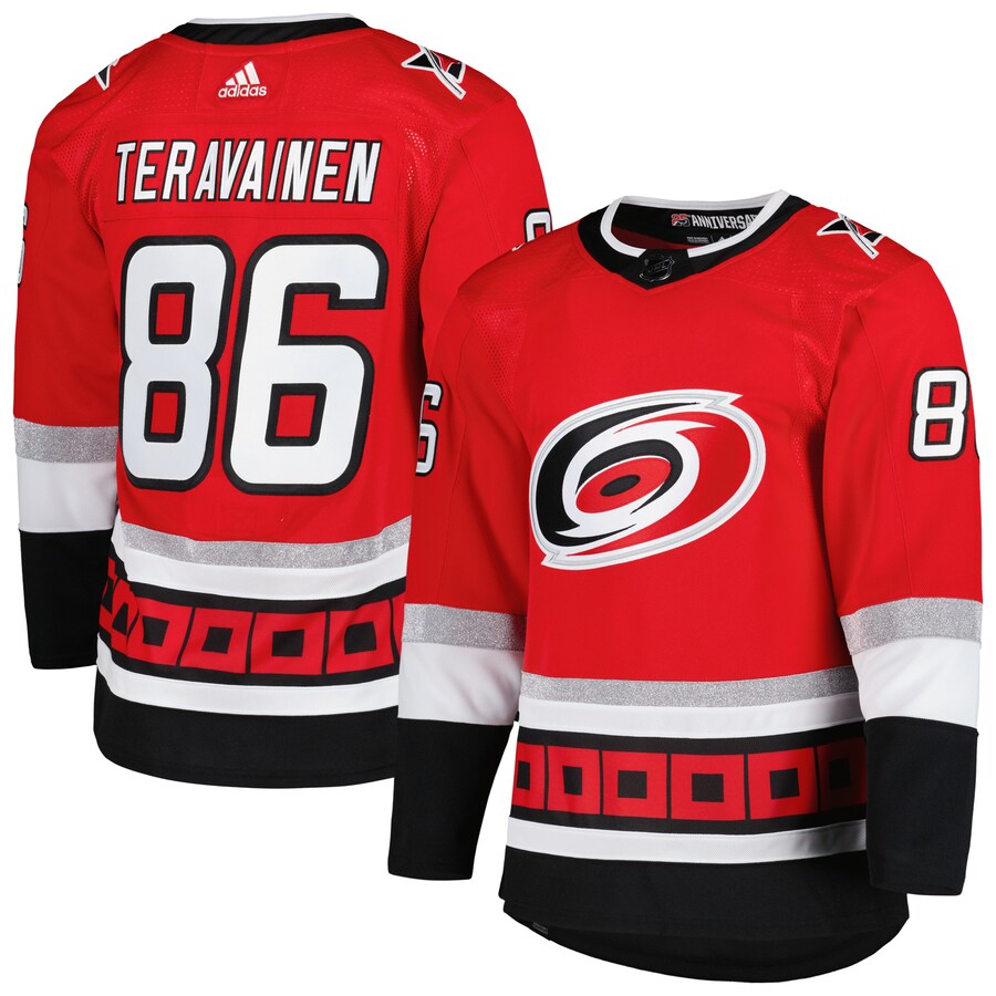 Men's Carolina Hurricanes Teuvo Teravainen adidas Red  Primegreen Authentic Pro Player Jersey - Jersey