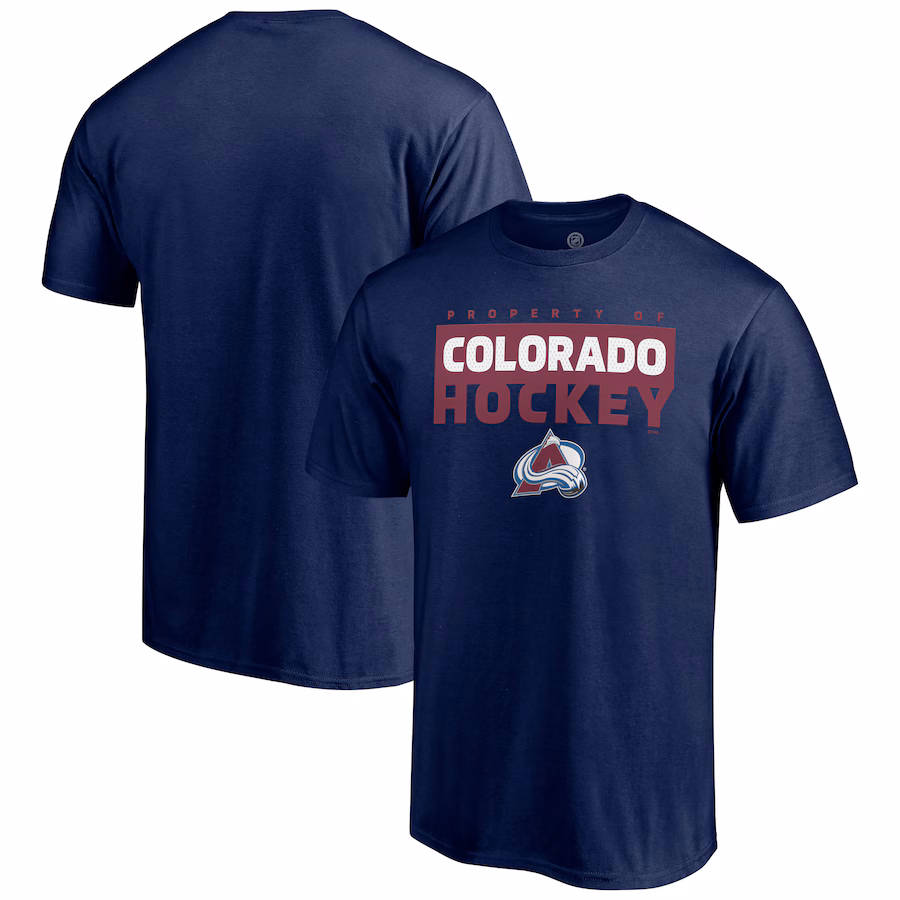 Men's Colorado Avalanche Navy Gain Ground T-Shirt - Jersey
