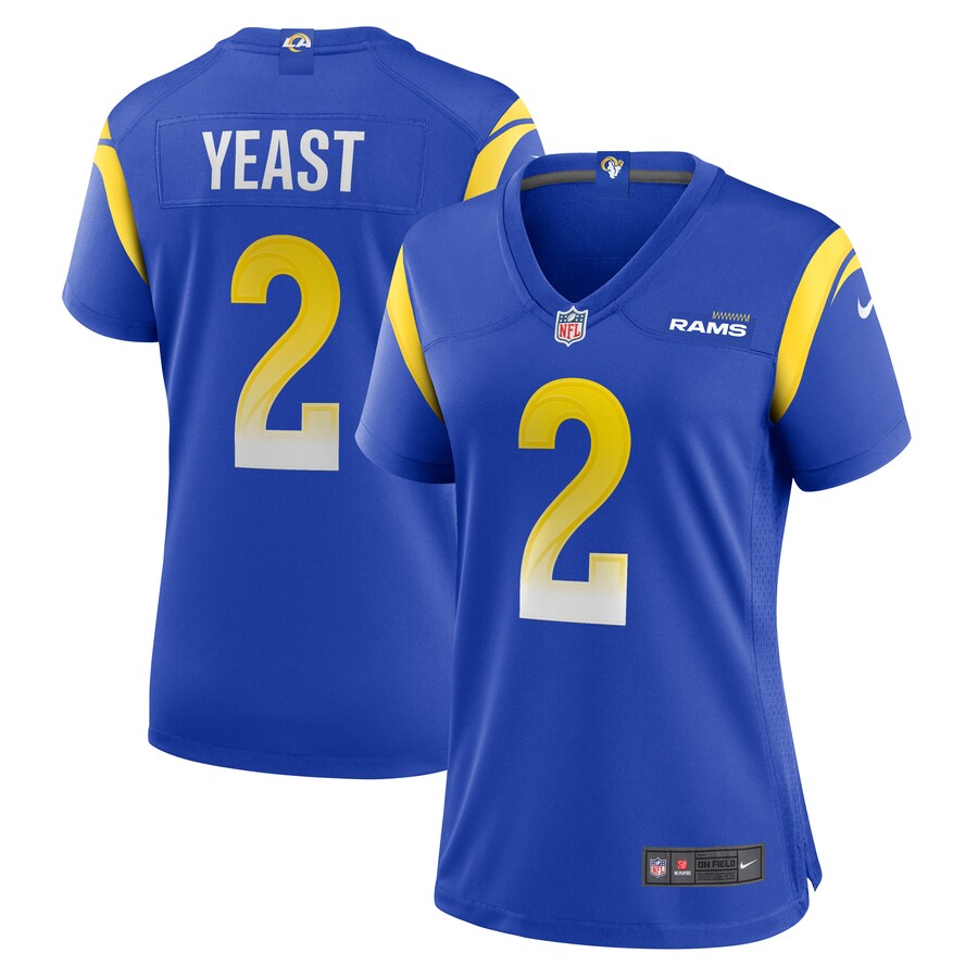 Women's Los Angeles Rams Russ Yeast Nike Royal Home Game Jersey - Jersey