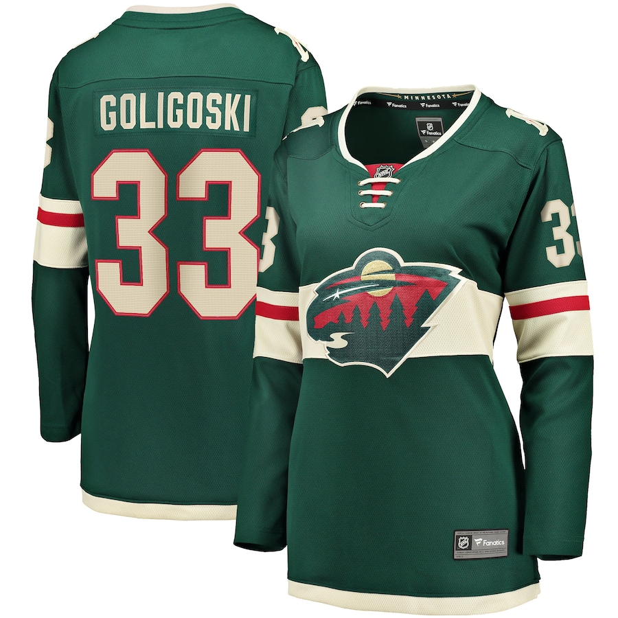 Women's Minnesota Wild Alex Goligoski Fanatics Green Home Breakaway Player Jersey - Jersey