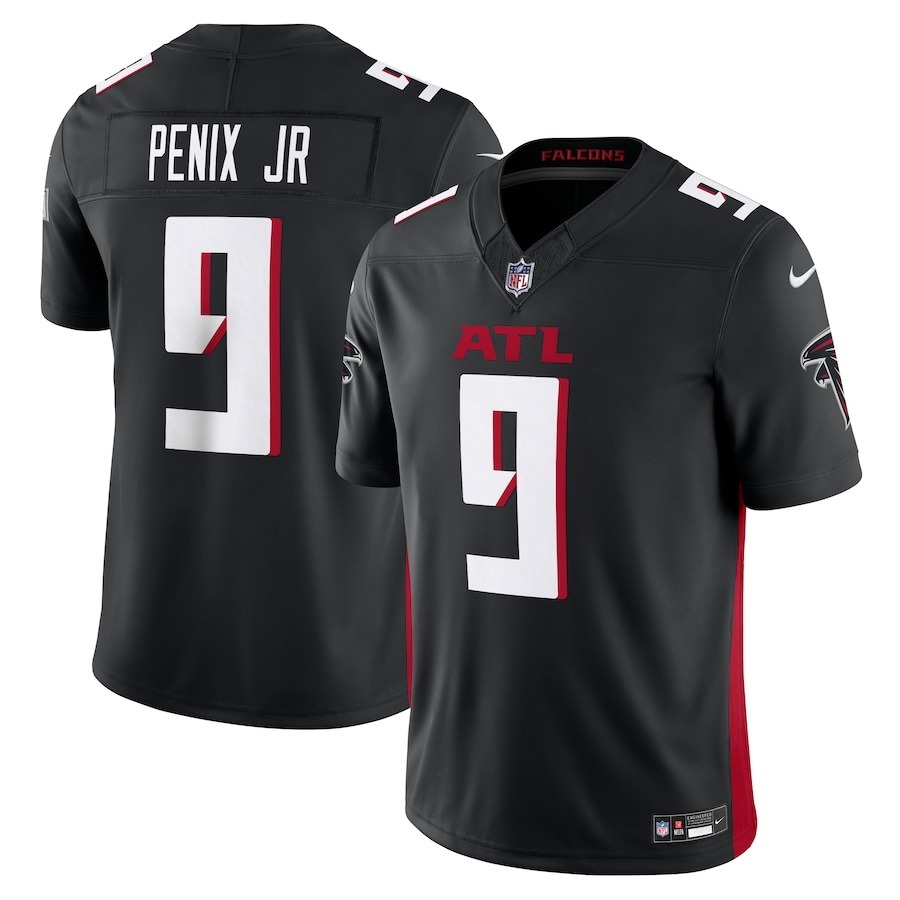 Men's Atlanta Falcons Michael Penix Jr. Nike Black Vapor F.U.S.E. Limited Jersey - Jersey