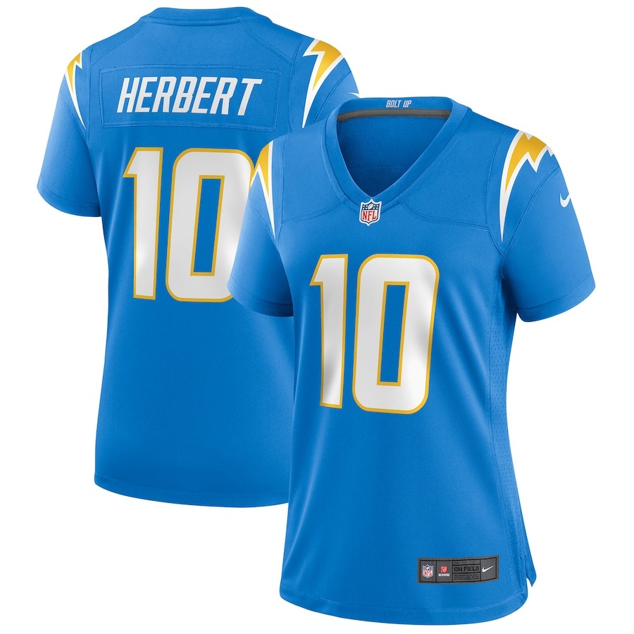 Women's Los Angeles Chargers Justin Herbert Nike Powder Blue Game Jersey - Jersey